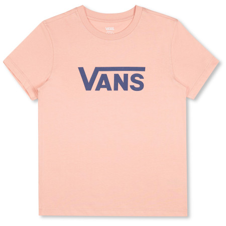Damen-T-Shirt Vans Wm Drop V Ss Crew-B rosa Peach Beige
