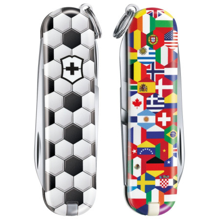 Taschenmesser Victorinox Classic LE World Of Soccer schwarz/weiß WorldOfSoccer
