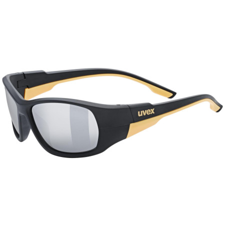 Sportbrille Uvex Sportstyle 514 schwarz/silber Black Matt/Mirror Silver