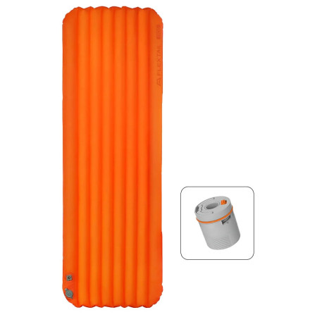 Aufblasbare Isomatte Flextail TINY Sleeping Pad R05 AVS - Regular Long 196 cm orange Orange