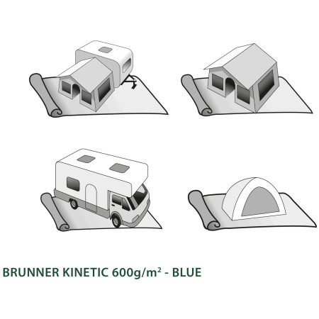 Zeltunterlage Brunner Kinetic 600 - 250x450 cm