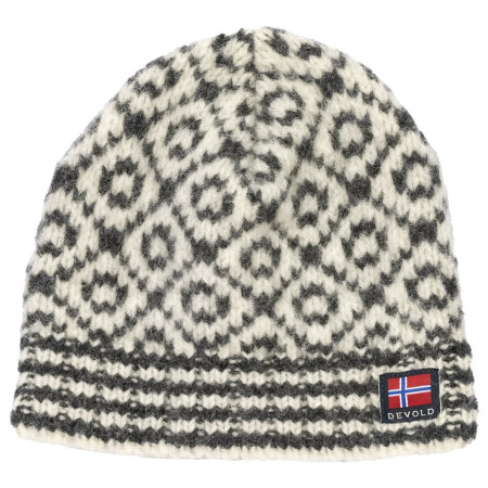 Wintermütze Devold Svalbard Wool Beanie weiß/schwarz OFFWHITE/ANTHRACITE