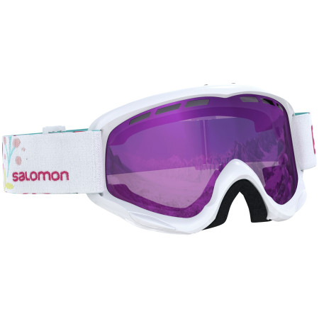 Kinder Skibrille Salomon Juke White Flower
