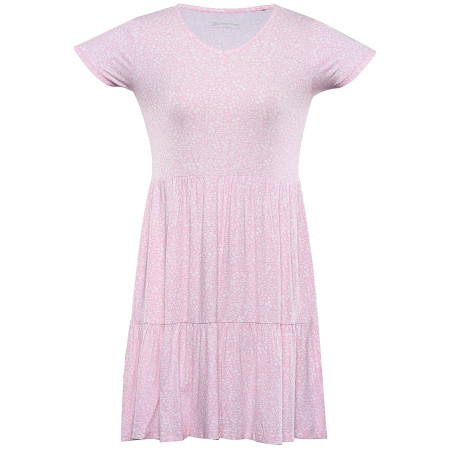 Damenkleid Alpine Pro Jedera rosa/weiß roseate spoonbill