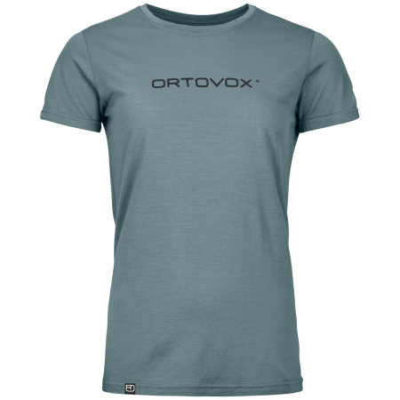 Damen-Funktionsshirt Ortovox 150 Cool Brand Ts W grau Icy Shore