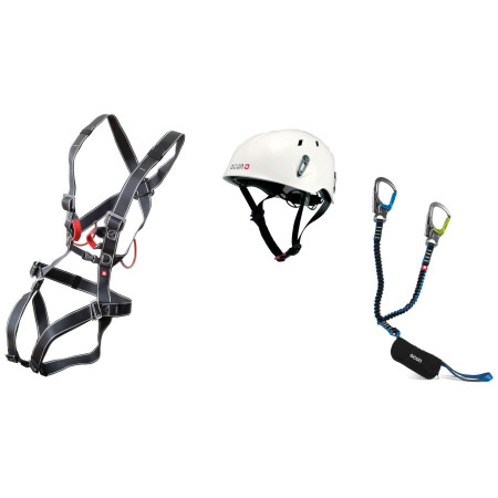 Klettersteigset Ocún Via Ferrata Bodyguard Pail Set weiß