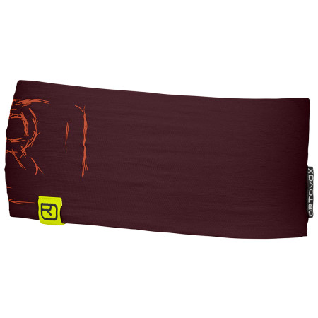 Stirnband Ortovox 120 Tec Logo Headband weinfarbe winetasting
