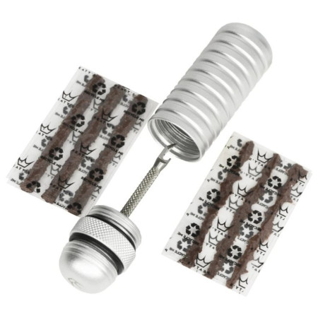Reparaturset Peaty´s Holeshot Tubeless Puncture Plugger silber Silver