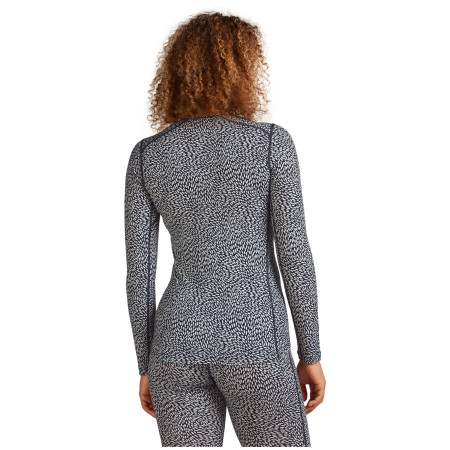 Damen-Funktionsshirt Icebreaker Women Merino 200 Oasis LS Crewe Flock Forms AOP