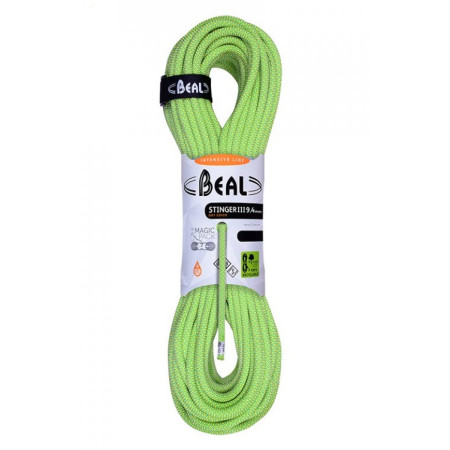 Kletterseil Beal Stinger 9.4 mm (70 m) hellgrün Anis