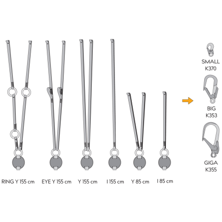 Falldämpfer Singing Rock Reactor 140 "Y" 85 cm
