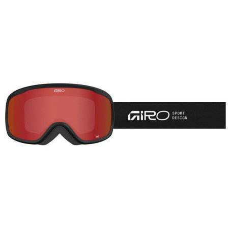 Skibrille Giro Cruz Black Stacked-Amber Scarlet