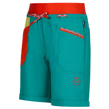Damenshorts La Sportiva Mantra Short W blau/grün Lagoon/Green Banana