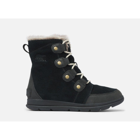Damenschuhe Sorel Explorer Joan schwarz BlackDarkStone