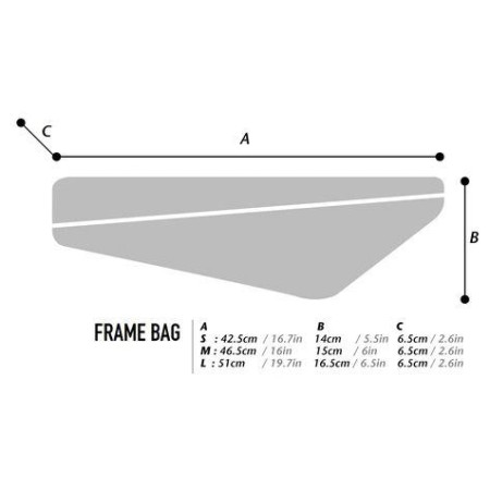 Fahrradtasche für den Rahmen WOHO X-Touring Diamond CyberCam S