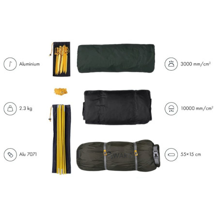 Ultraleichtes Zelt Warg Atak 3