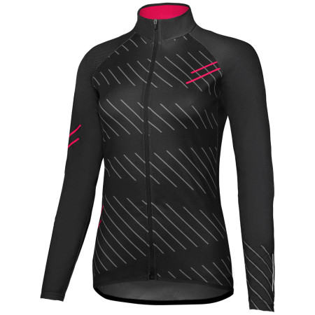 Damen-Radtrikot Etape Gaia 2.0 schwarz/rosa černá / růžová
