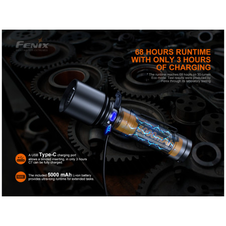 Aufladbare Taschenlampe Fenix C7