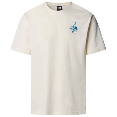 Herren T-Shirt The North Face U Powder Days Relaxed S/S Tee-Graphic weiß White Dune