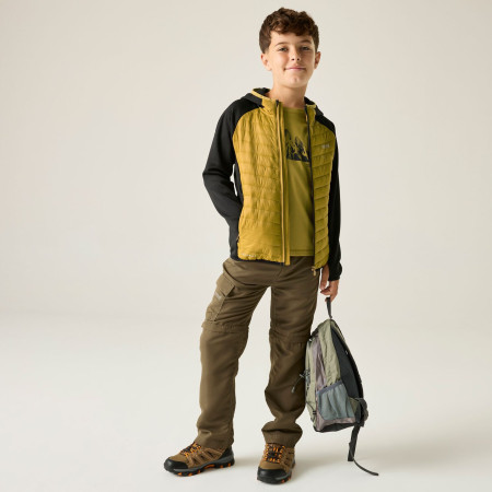 Kinderjacke Regatta Junior Andreson Hybrid BlkWdBrown