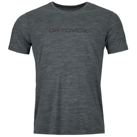 Herren-T-Shirt Ortovox 150 Cool Brand Ts M schwarz/grau black steel blend