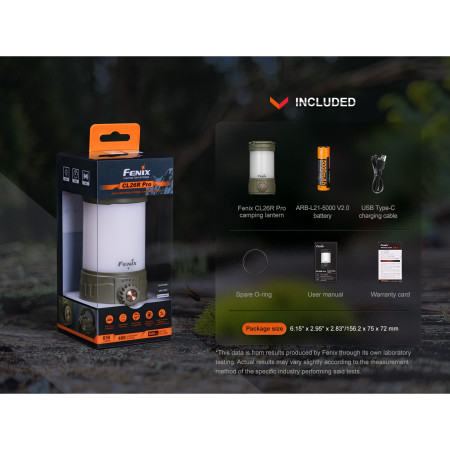 Lampe Fenix CL26R Pro