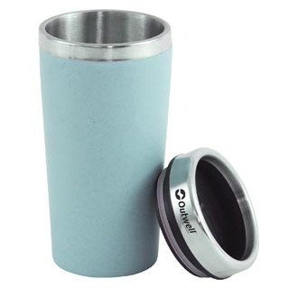 Thermotasse Outwell Vacuum Bamboo Mug hellblau