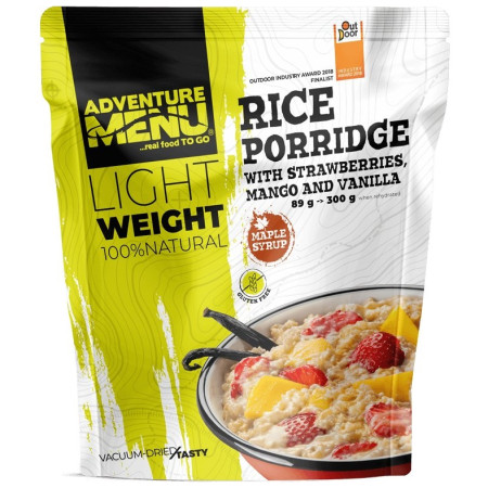 Trekkingnahrung Adventure Menu Reisbrei mit Erdbeere, Mango und Vanille