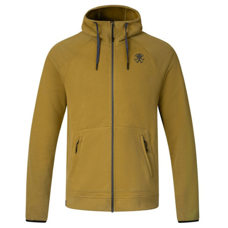 Herren-Sweatshirt Rafiki Pantera Zip gelb/braun dried tobacco