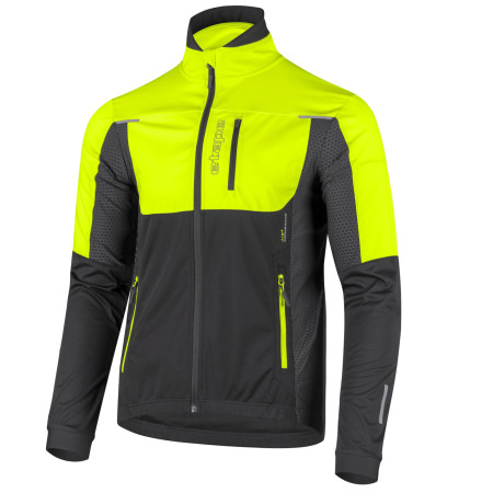 Herren Softshell-Jacke Etape Strong 2.0 schwarz/gelb black/yellow