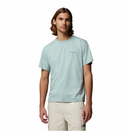 Herren-T-Shirt Columbia CSC™ Logo Back Tee hellblau Crushed Blue, Boxy Brand