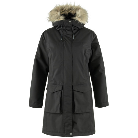 Damen-Wintermantel Fjällräven Nuuk Lite Parka schwarz Black