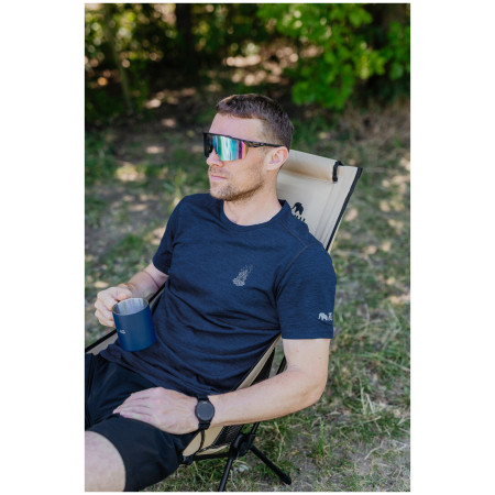 Herren-T-Shirt Zulu Merino Fire 160 Short Comfy