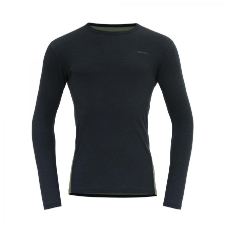 Herren-Thermoshirt Devold Multi Sport Merino 190 Shirt Man schwarz/grün INK