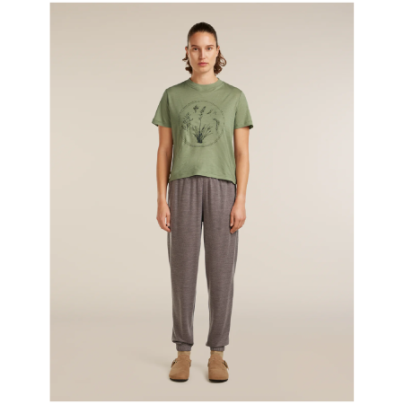 Damen-T-Shirt Icebreaker Merino 150 Tech Lite SS Crop Tee Seed Story