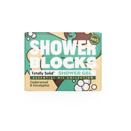 Duschgel Totally Solid Solid Shower Gel EO Range - Cedarwood & Eucalyptus blau