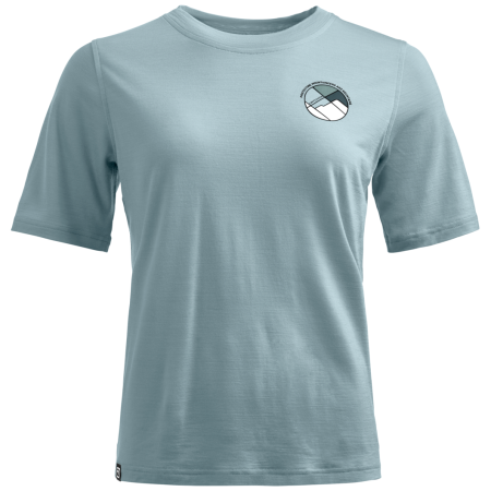 Damen-T-Shirt Ortovox 140 Cool Round Landscape T-shirt grau Glacier Grey