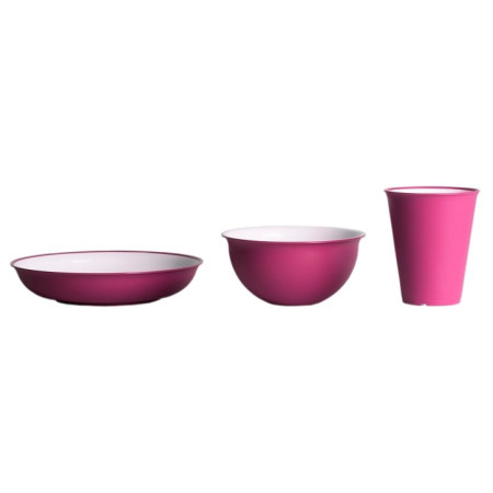 Geschirrset Omada Sanaliving Set 3pcs rosa Fucsia