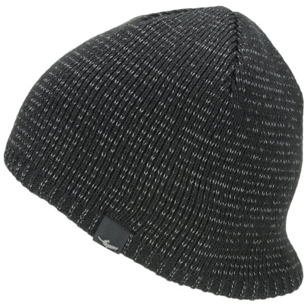 Wasserdichte Mütze SealSkinz WP Cold Weather Reflective schwarz Black