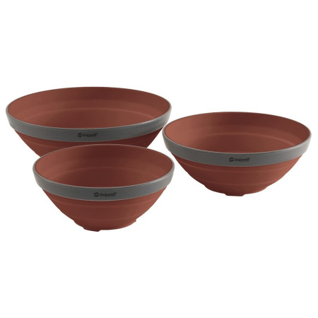 Schüssel-Set Outwell Collaps Bowl Set braun Terracotta
