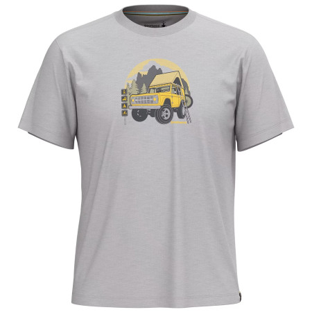T-Shirt Smartwool Long Weekend Short Sleeve Graphic Tee grau light gray heather