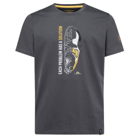 Herren-T-Shirt La Sportiva Solution T-Shirt M grau Carbon/Yellow