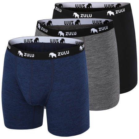 Herren-Boxershorts Zulu Merino 160 6in 3-pack