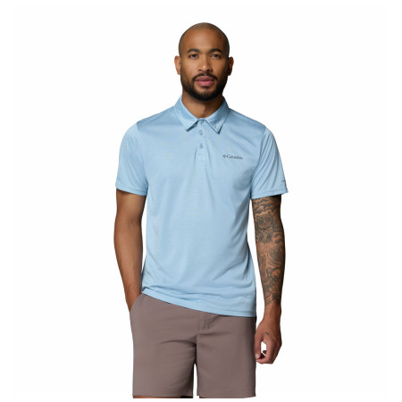 Herren-T-Shirt Columbia Columbia Hike™ Polo blau Ripple Blue Heather