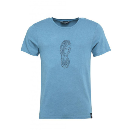 Herren-T-Shirt Chillaz Solstein Leave A Footprint blau blue melange