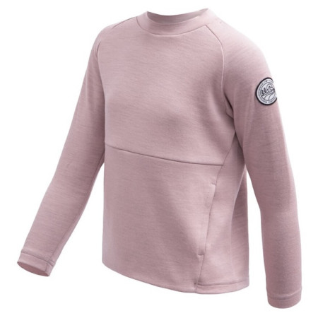 Kinder-Funktions-Sweatshirt Sensor Merino Upper Traveller Pink hellrosa Pink