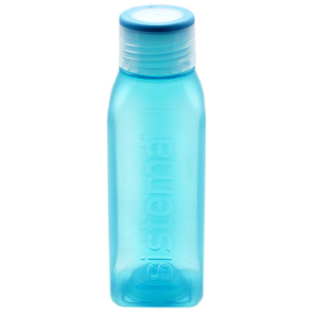 Flasche Sistema Square 475ml hellblau