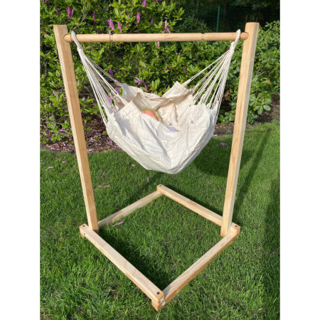 Hängematte-Set Hamaka.eu Kinderbett mit Ständer weiß White