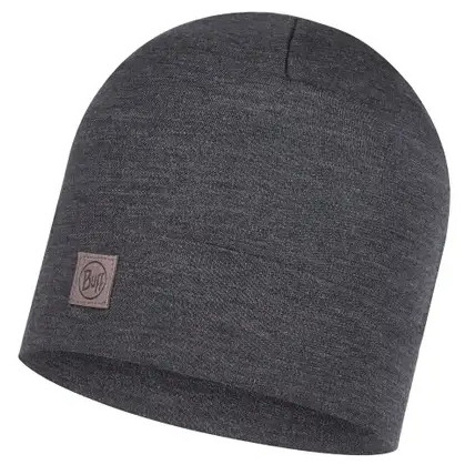 Mütze Buff HW Merino Wool Hat grau SolidGray