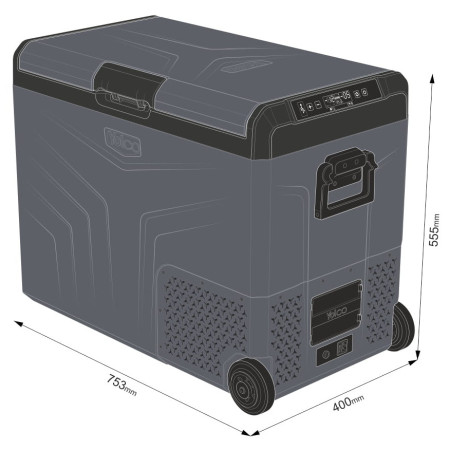 Kompressor-Kühlschrank Yolco TCX60